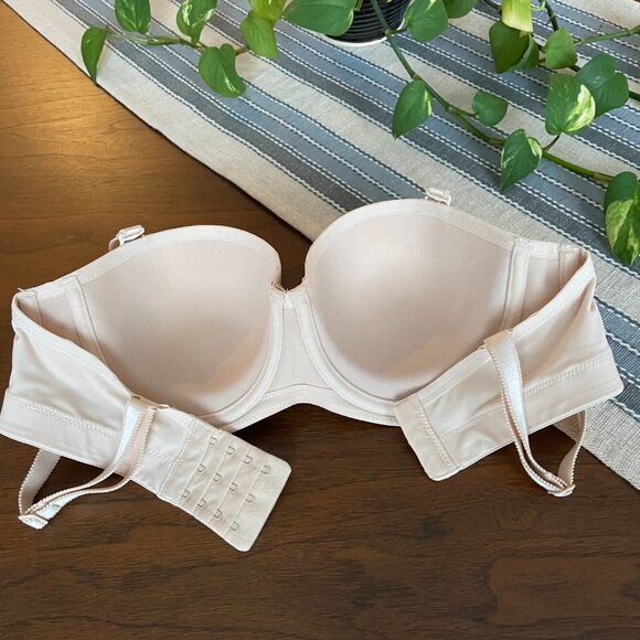 Fit Fully Yours Lingerie Felicia Strapless Bra Full Coverage Nude 32DD - Picture 8 of 12